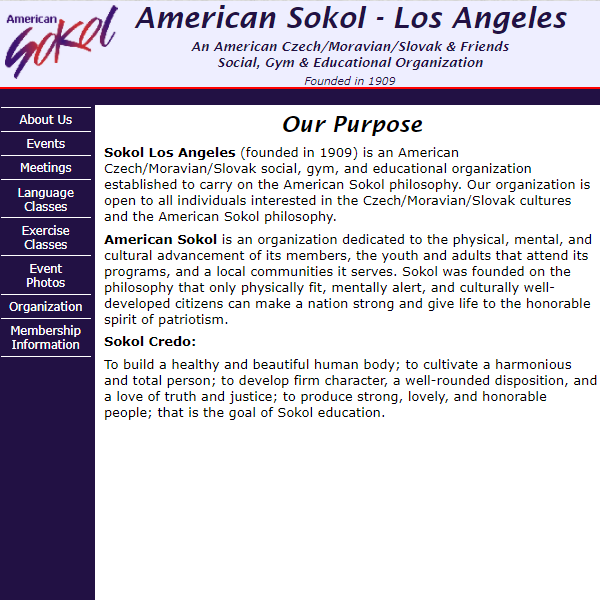 American Sokol Los Angeles - Czech organization in Los Angeles CA