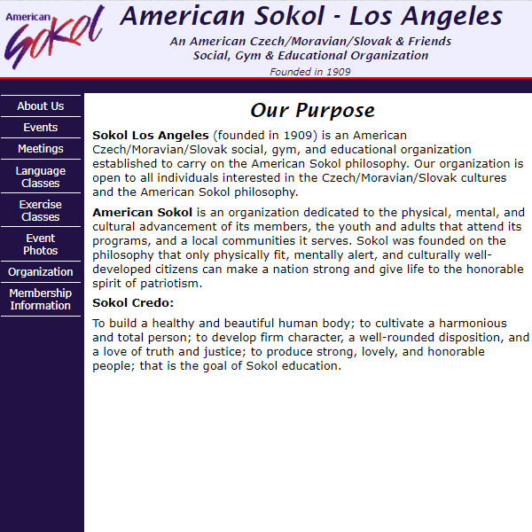 Czech Speaking Nonprofits Near Me - American Sokol Los Angeles