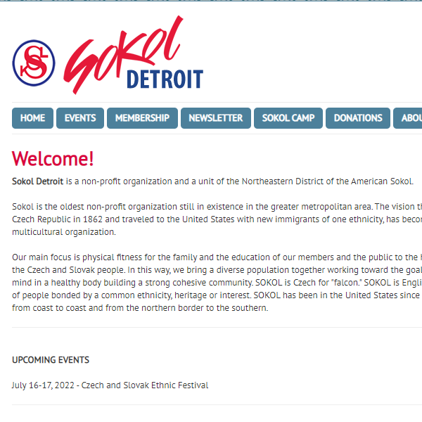 Sokol Detroit - Czech organization in Dearborn Heights MI
